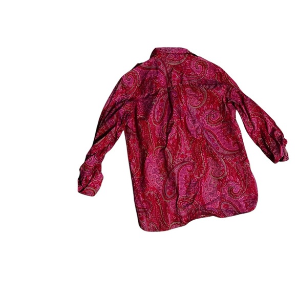 Pink Paisley Button-Up Shirt - Picture 2 of 3